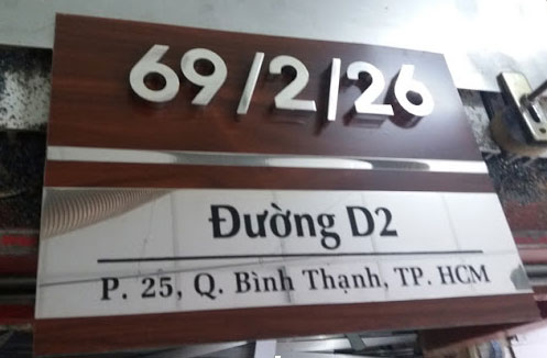 bảng số nhà đẹp 