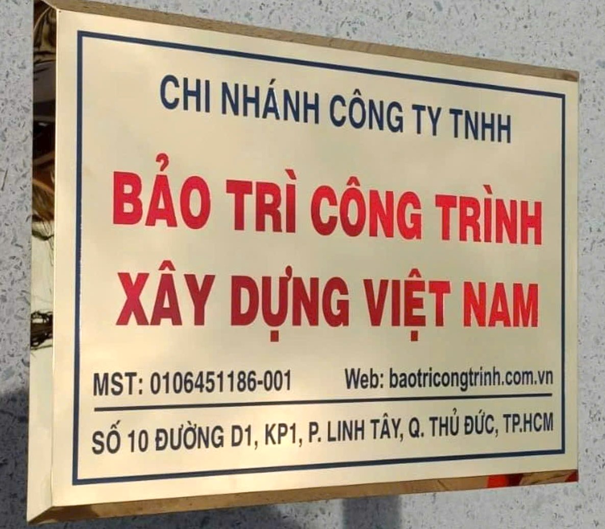 Bảng tên công ty-Bảng số nhà