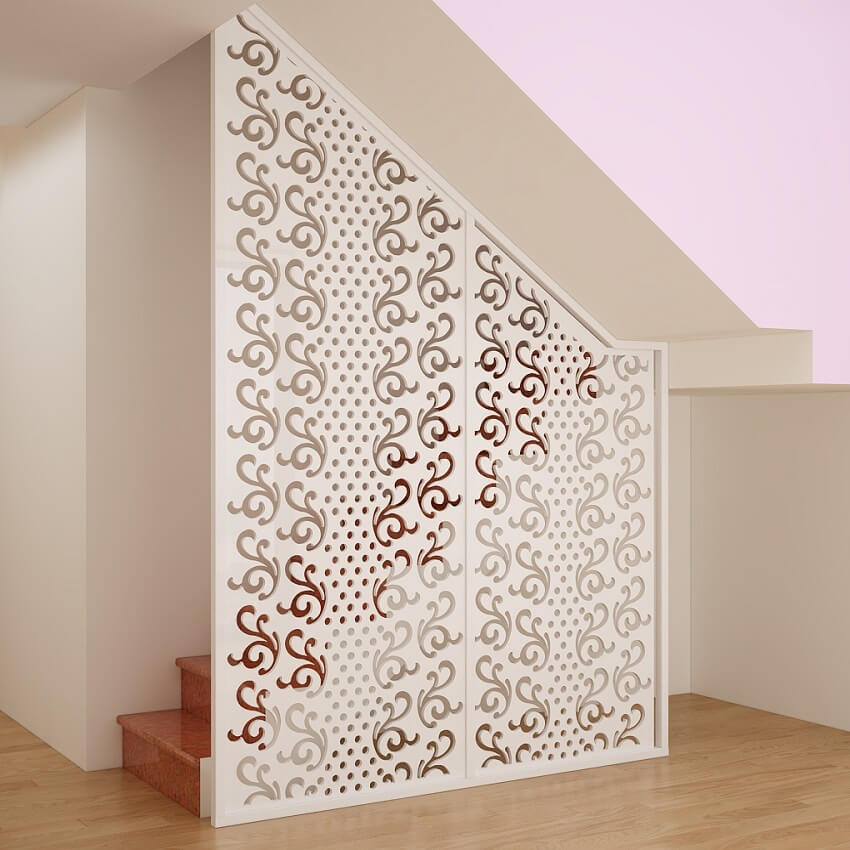 Vách Ngăn CNC Gầm Cầu Thang