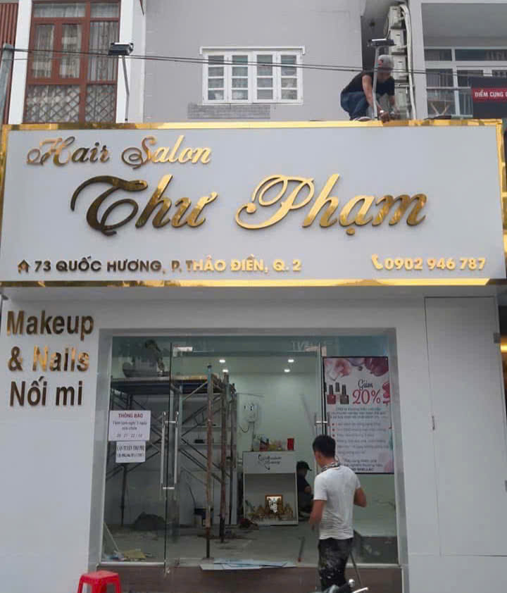 Thi công bảng hiệu spa Bình Thạnh